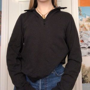 Black champion quarter zip